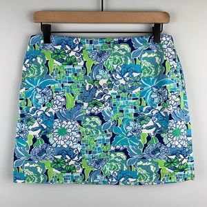 Lilly Pulitzer Floral Rhino Chameleon Skirt